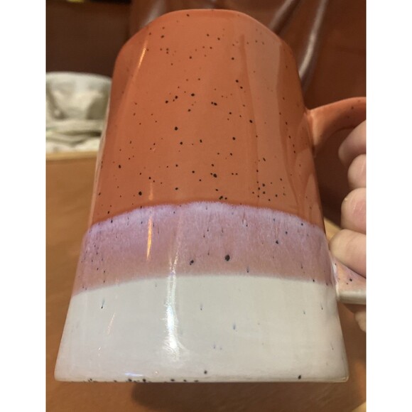 Stoneware Handmade Ceramic Drip Glazed Coffee Mug Campfire Rustic Cabin Urban - Picture 7 of 15